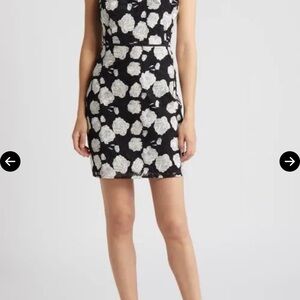 Sam Edelman Black and White Floral Mini Dress